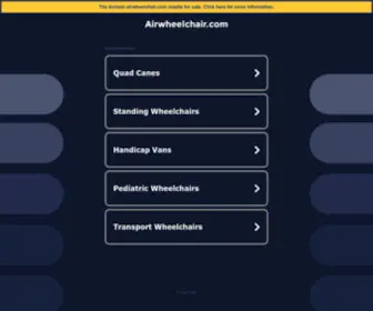 Airwheelchair.com(Dit domein kan te koop zijn) Screenshot