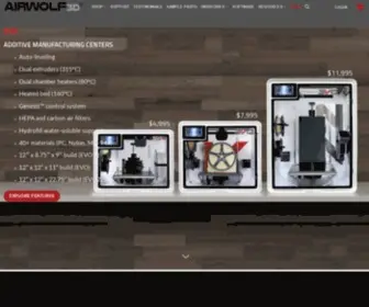 Airwolf3D.com(Airwolf 3D Printing Supplies) Screenshot