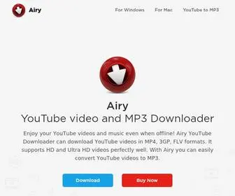 Airy-Youtube-Downloader.com(Get YouTube videos with Airy on Mac and PC) Screenshot