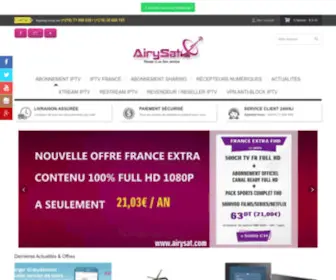 Airysat.com(Vente Abonnement IPTV Tunisie au meilleur prix) Screenshot