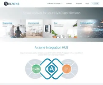 Airzonecontrol.com(HVAC Control Solutions) Screenshot