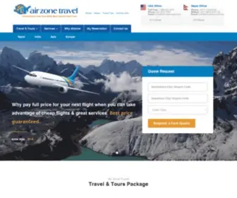 Airzonetravel.com(Air Zone Travel) Screenshot