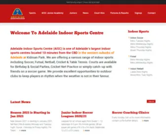 Aisc.com.au(Adelaide Indoor Sports Centre) Screenshot