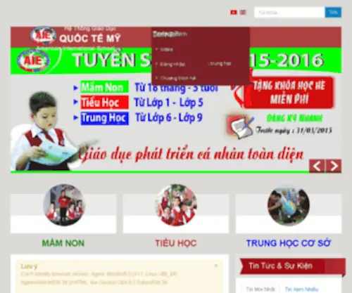 Ais.com.vn(Trường Quốc Tế Mỹ) Screenshot