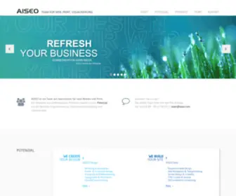 Aiseo.com(Team für Web) Screenshot