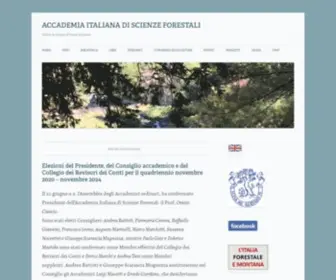 Aisf.it(ACCADEMIA ITALIANA DI SCIENZE FORESTALI) Screenshot