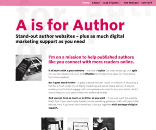 Aisforauthor.com(A is for Author) Screenshot