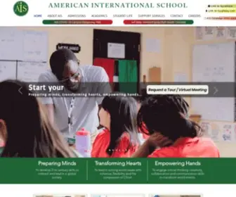 Aisghana.org(American International School) Screenshot