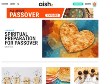 Aish.com(The Jewish Website) Screenshot