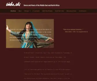 Aisha-Ali.com(Belly Dance with Aisha Ali) Screenshot