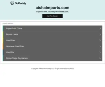 Aishaimports.com(Aisha Imports) Screenshot