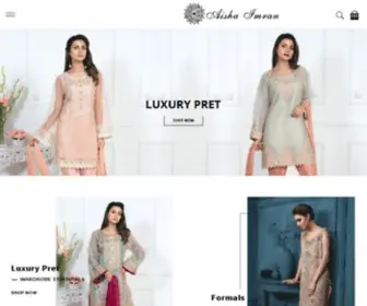 Aishaimranofficial.com(Aisha Imran) Screenshot