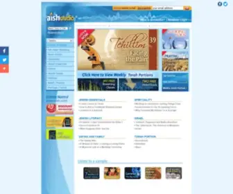 Aishaudio.com(Jewish mp3 downloads.Torah audio free listening.Judaism mp3s) Screenshot