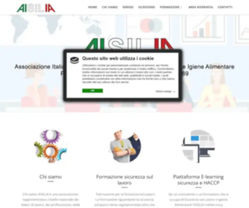 Aisilia.it(Associazione Italiana Sicurezza nei Luoghi di Lavoro e Igiene Alimentare) Screenshot