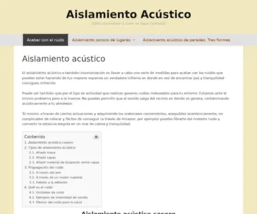 Aislamientoacustico.online(Aislamientoacustico online) Screenshot