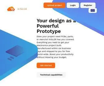 Aisler.net(Quick and affordable manufacturing for your Electronic Project) Screenshot