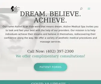 Aislinnmedspa.com(Become Yourself) Screenshot