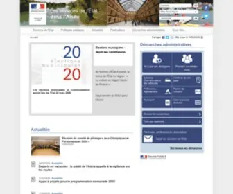 Aisne.gouv.fr(Actualités) Screenshot
