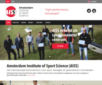 Aiss.nl(Amsterdam Institute of Sport Science (AISS)) Screenshot
