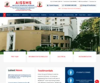 Aissmsioit.org(AISSMS Institute of information technology) Screenshot