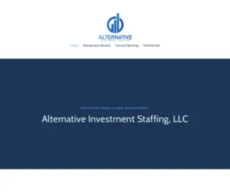 Aistaffing.co(Alternative Investment Staffing) Screenshot
