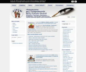 Aisum.it(Filosofia, Psicologia, Sociologia, Pedagogia, Scienze dell'Educazione, Teorie e tecniche della comunicazione (Docenti A036)) Screenshot