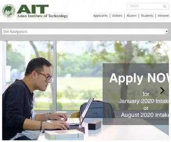 Ait.ac.th(Asian Institute of Technology) Screenshot