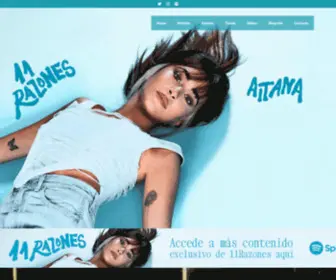 Aitanamusic.es(Web Aitana) Screenshot