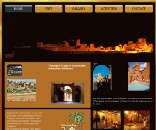 Aitbenhaddou.net(Kasbah Ellouze guest house and bed and breakfast Ouarzazate) Screenshot