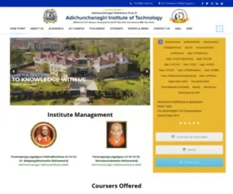 Aitckm.in(Adichunchanagiri Institute of Technology (AIT)) Screenshot