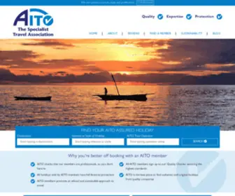Aito.co.uk(The Specialist Travel Association) Screenshot