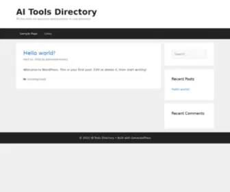 Aitoolsdirectory.com(All the tools for personal and business in one directory) Screenshot