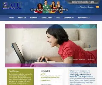 Aiuhs.org(Online High School Diploma Program and Courses. AIU High School) Screenshot