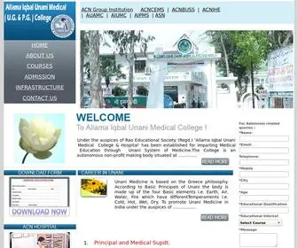 Aiumc.org(Allama Iqbal Unani Medical College) Screenshot