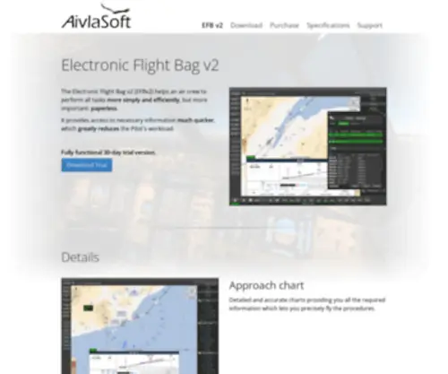 Aivlasoft.com(High quality Electronic Flight Bag (EFB)) Screenshot