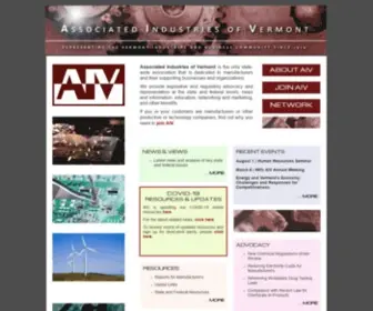 Aivt.org(ASSOCIATED INDUSTRIES OF VERMONT) Screenshot