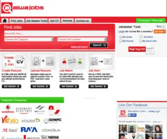 Aiwajobs.com(AiwaJobs Online Recruitment in Egypt and the Middle East) Screenshot