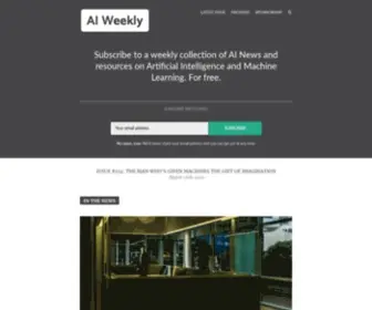 Aiweekly.co(Artificial Intelligence Weekly) Screenshot