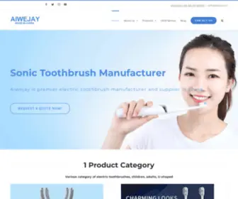 Aiwejay.net(Electric Toothbrush Manufacturer China) Screenshot