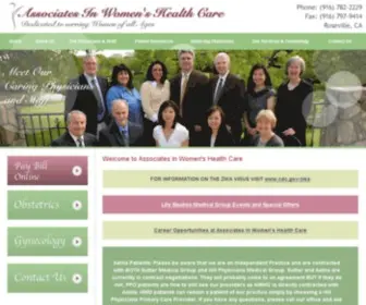 Aiwhc.com(Associates In Women's Health Care) Screenshot