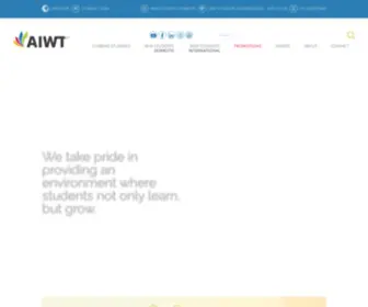 Aiwt.edu.au(AIWT is a leading Registered Training Organisation (RTO)) Screenshot
