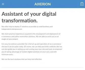 Aixerion.com(Homepage) Screenshot