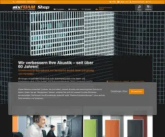 Aixfoam.de(Schallabsorber & Schallschutz direkt vom Hersteller) Screenshot