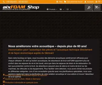 Aixfoam.fr(Absorbeurs) Screenshot