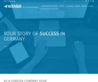 Aixhibit.com(E-Commerce and Online Marketing for the German Market) Screenshot
