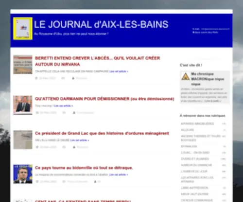 Aixlesbains-Lejournal.fr(L'actualité à Aix) Screenshot