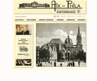 Aixphila.de(AIX-PHILA Briefmarken GmbH) Screenshot