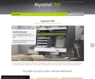 Aiyoota-CMS.de(Aiyoota!-CMS - Die Website-Suite von Profis für Laien) Screenshot