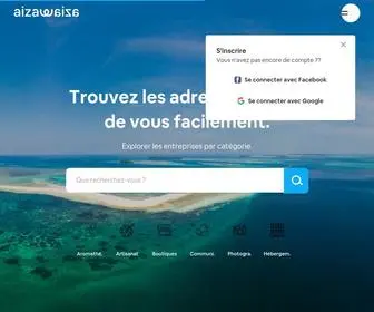 Aizawaiza.com(Aizawaiza renseigne toutes les informations pratiques sur un établissement) Screenshot