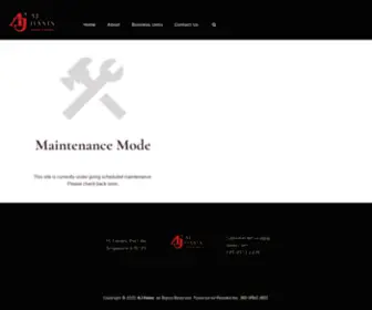 AJ-Oasis.com(Maintenance ModeThis site) Screenshot